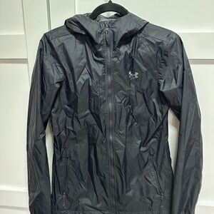 Under Armour Black Hooded Jacket with Mesh Lining
